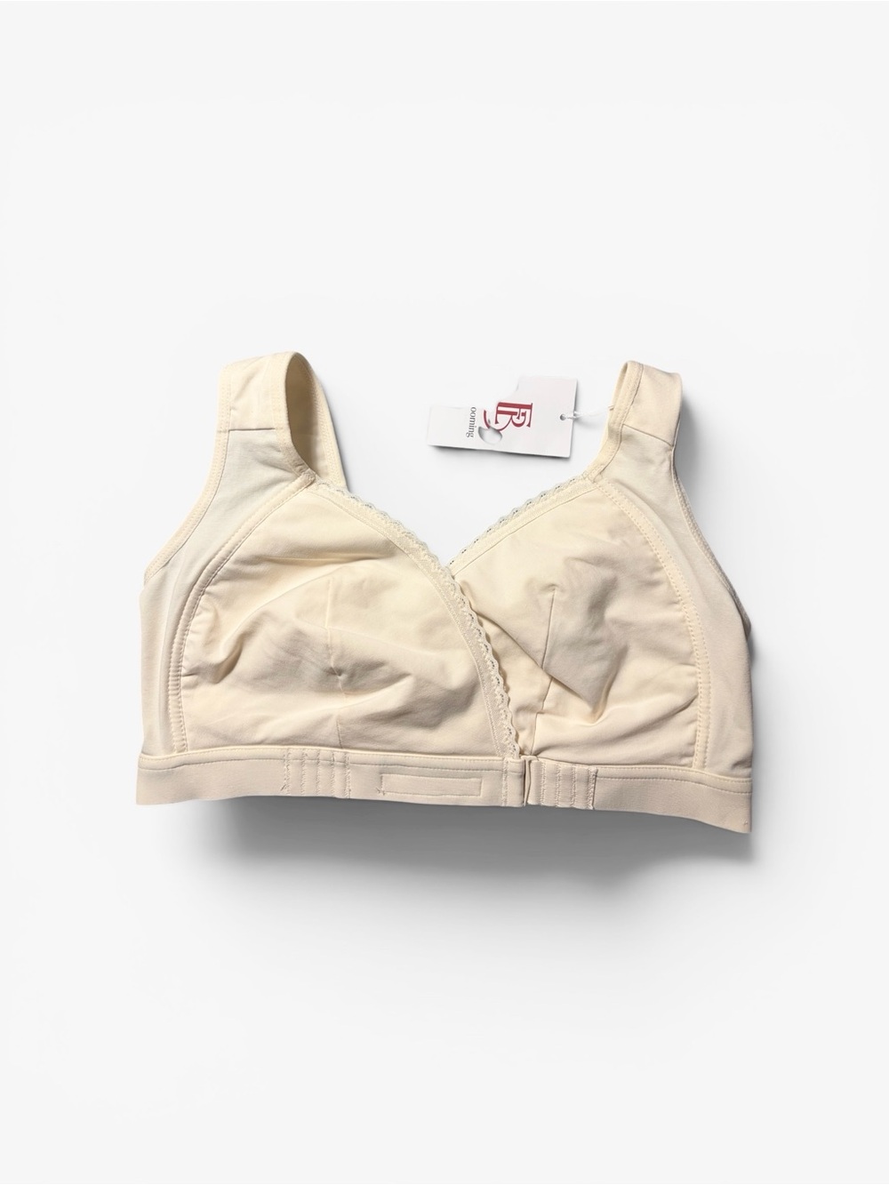 New Easeblooming Front Closure Bra Womens Large Ivory Cream